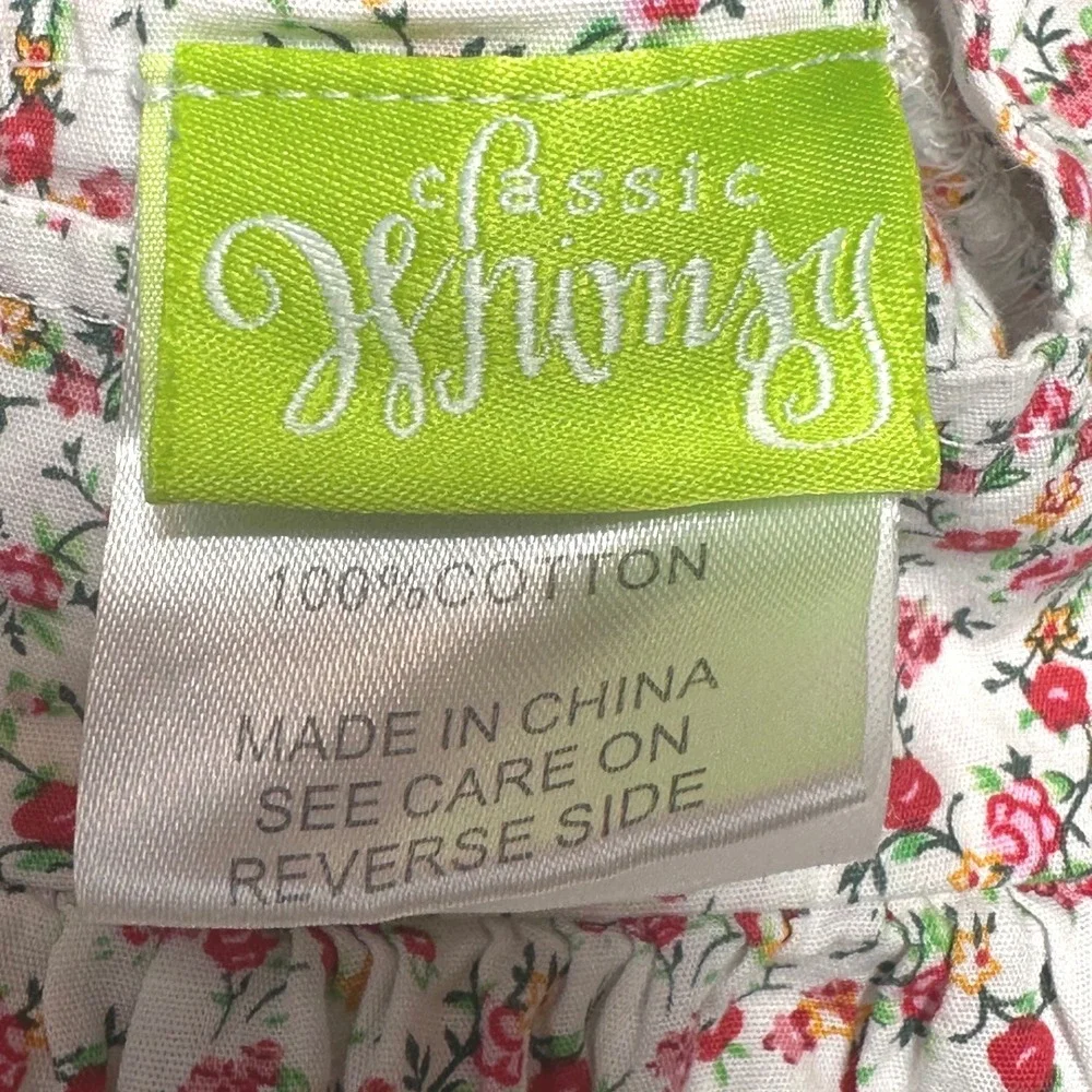 Classic Whimsy‎ Floral Apple Dress Girls Monogram H Personalized Custom